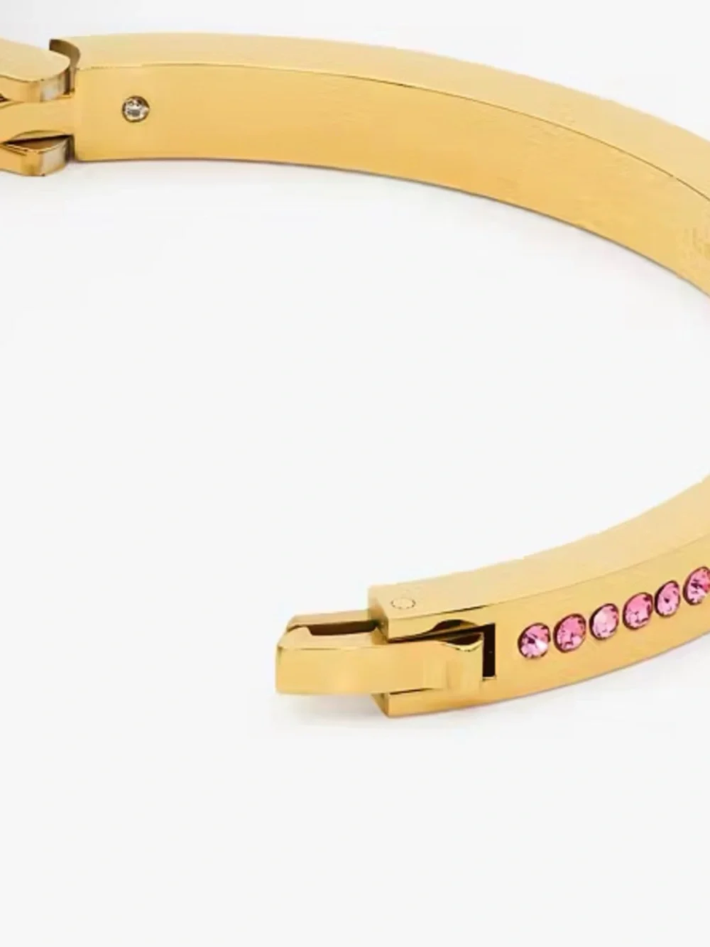 kate spade Gold Bangle with Pink Crystal Row - Picture 7 of 8
